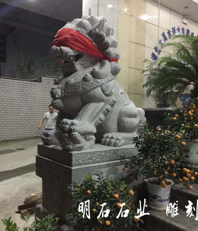 仙桃汉白玉石狮子